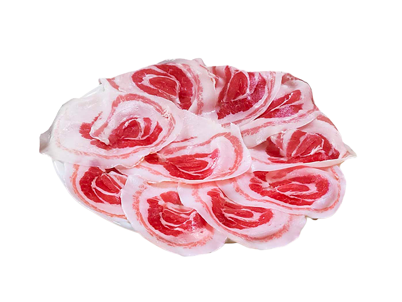 Piatto di Pancetta Piacentina PDO affettata