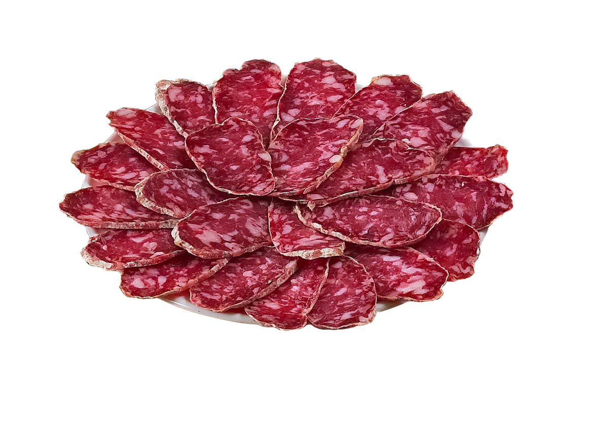 Piatto di Salame Piacentino PDO affettato
