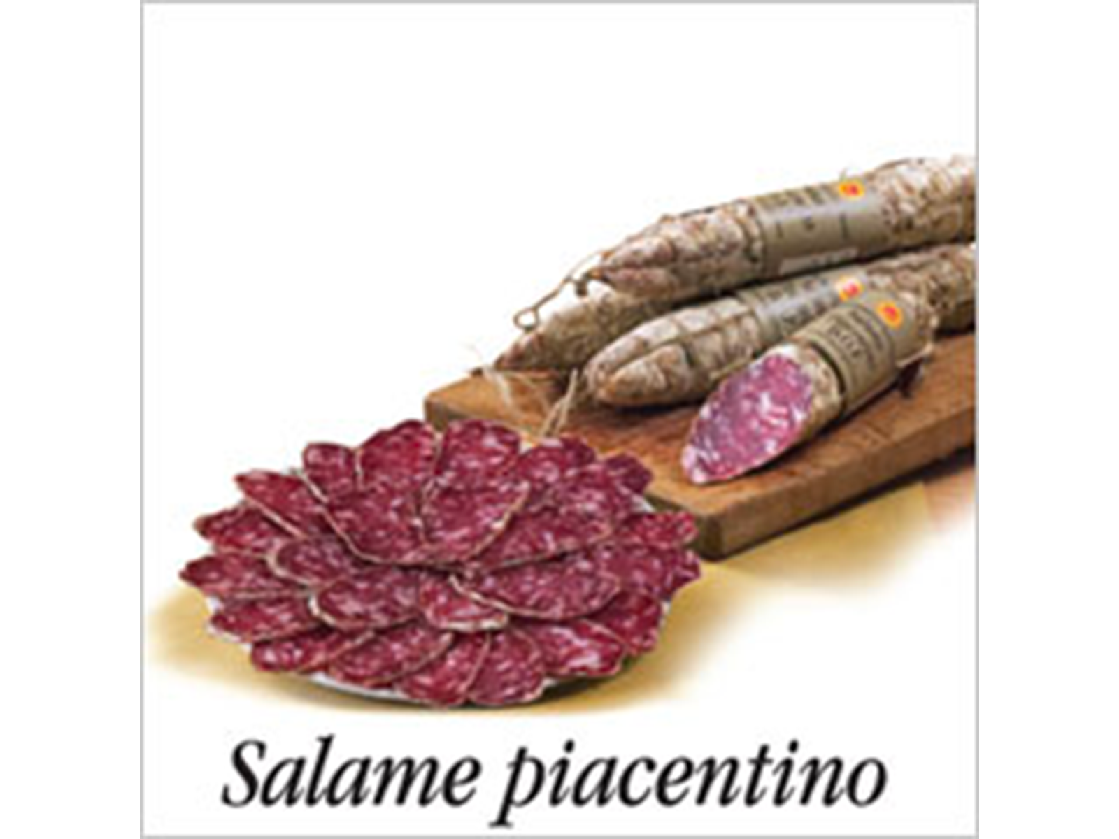 Sliced Salame Piacentino PDO
