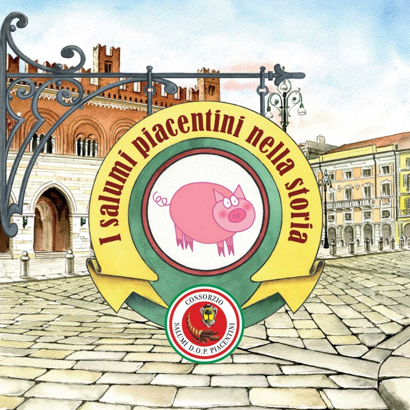 Copertina della brochure La storia di Piacenza raccontata ai più piccoli