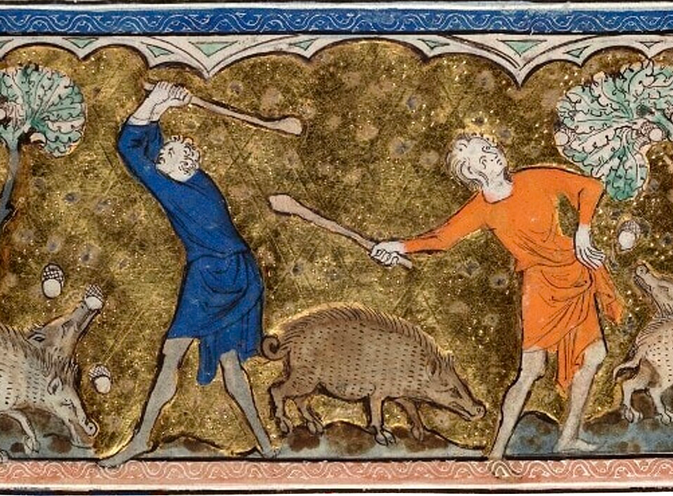 Illustrazione dei lardaroli nella storia della salumeria piacentina